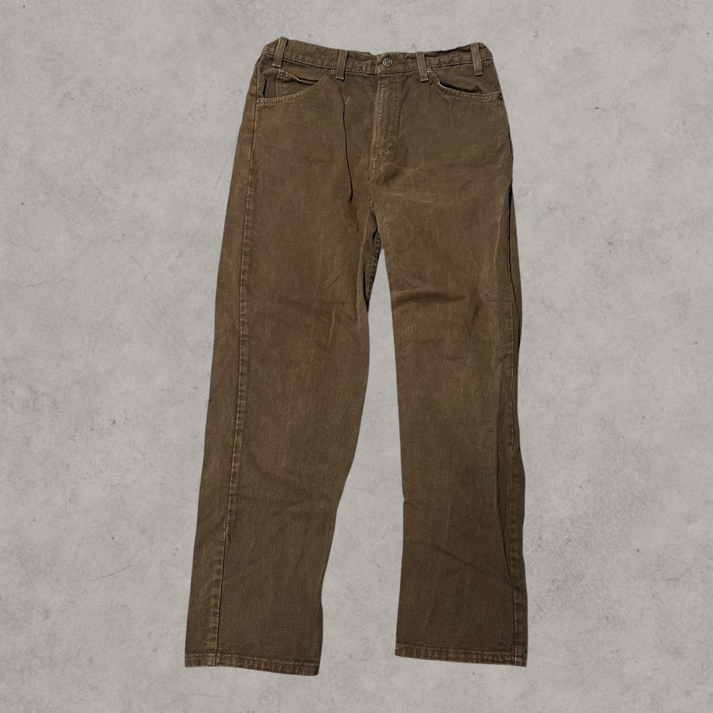 Levis 555 Jeans Mens 34x32 Brown Vintage Orange Tab USA Relaxed Fit Straight Leg